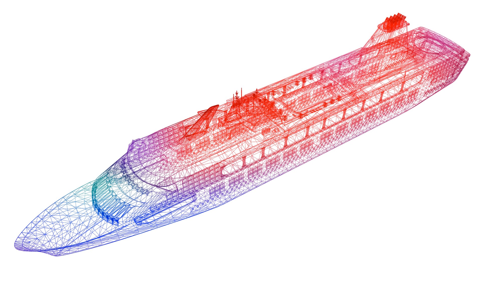 Thermal Image of 3D Transatlantic Ship Design